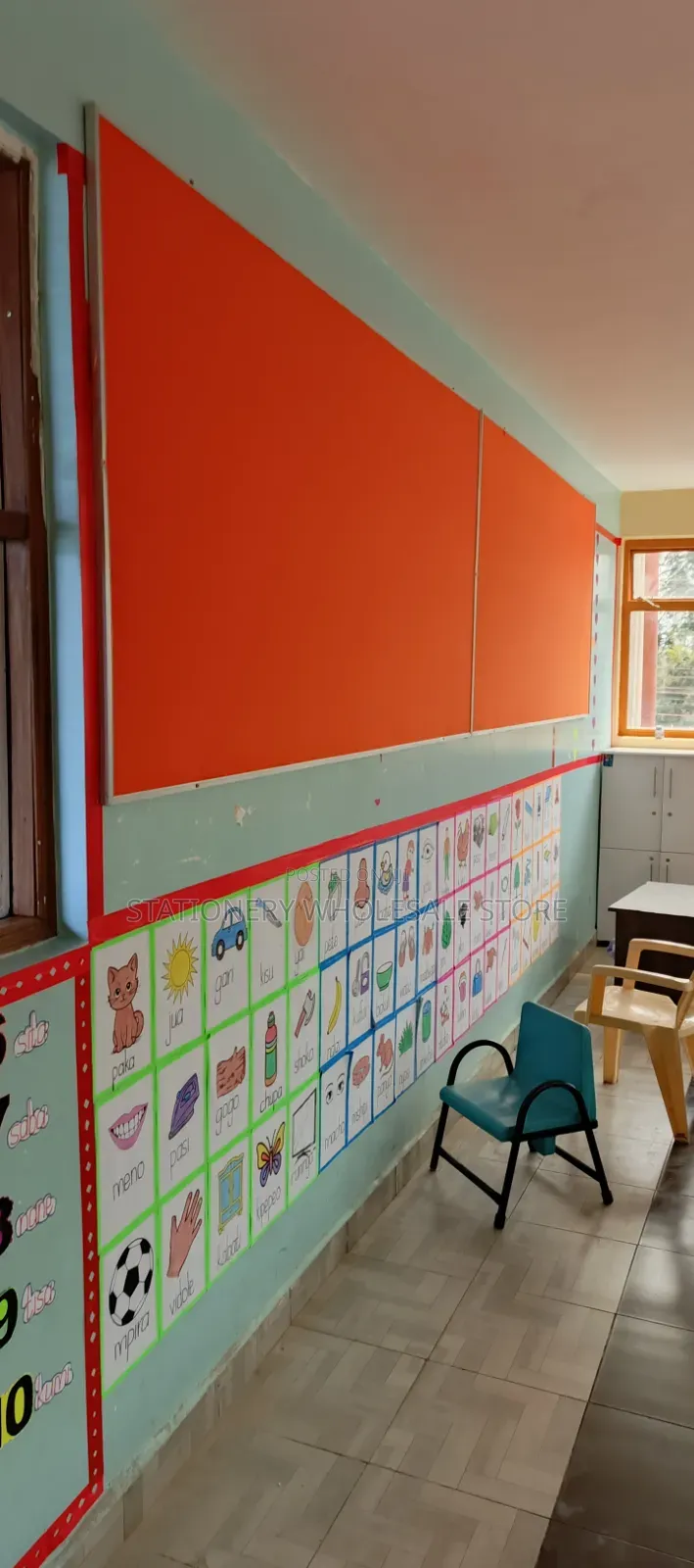 8ftx4ft Orange Noticeboard Pin Board Soft Board 180cm X 120cm