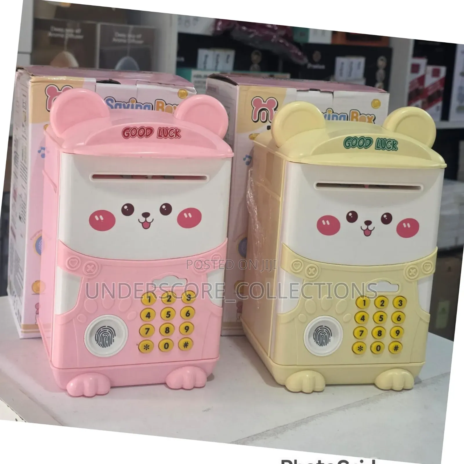*New Cartoon Finger Print Electronic Piggy Home Bank With Music*
