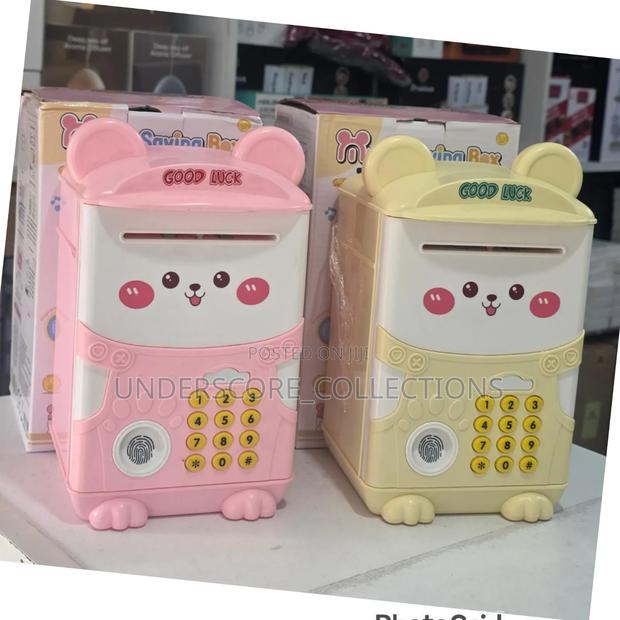 *New Cartoon Finger Print Electronic Piggy Home Bank With Music*