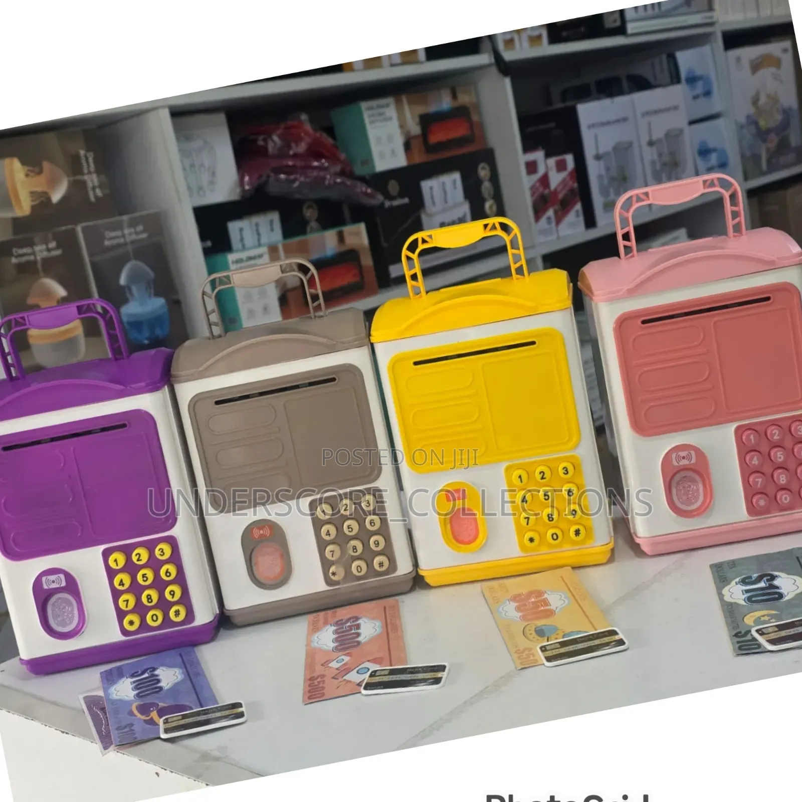 *New Cartoon Finger Print Electronic Piggy Home Bank With Music*
