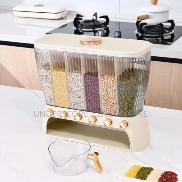 *Acrylic Partitioned Rice/Cereal Dispenser* - thumbnail 2