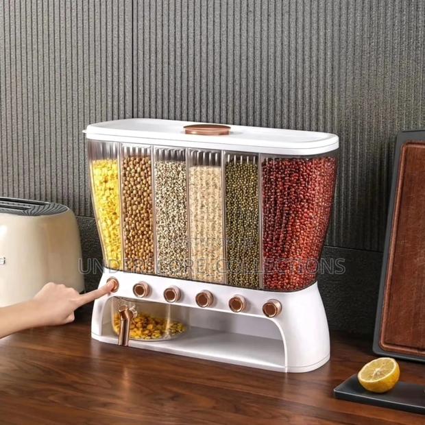 *Acrylic Partitioned Rice/Cereal Dispenser* - thumbnail 3