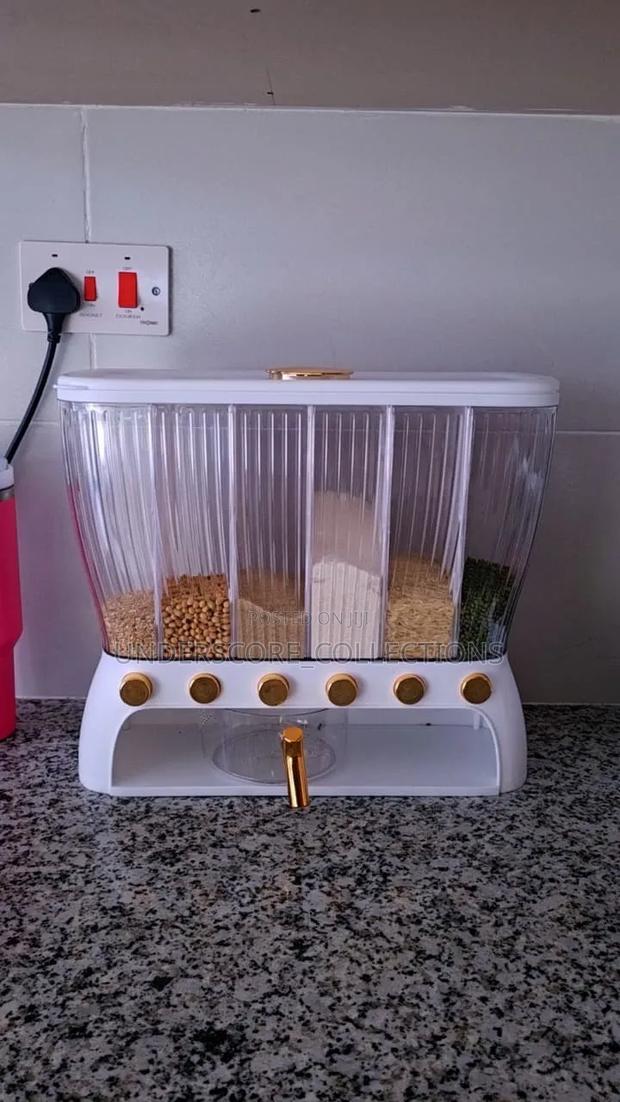*Acrylic Partitioned Rice/Cereal Dispenser* - thumbnail 4