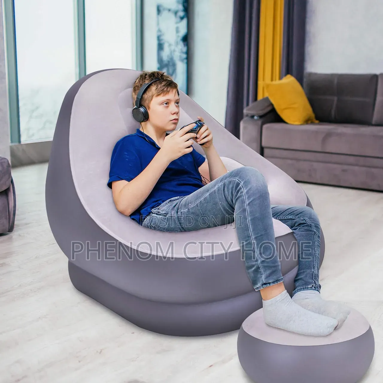 Inflatable Sofa Seat With Stool