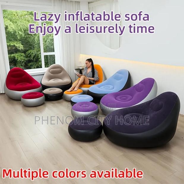 Inflatable Sofa Seat With Stool - thumbnail 3