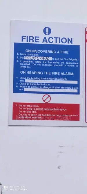 Fire Safety Signages