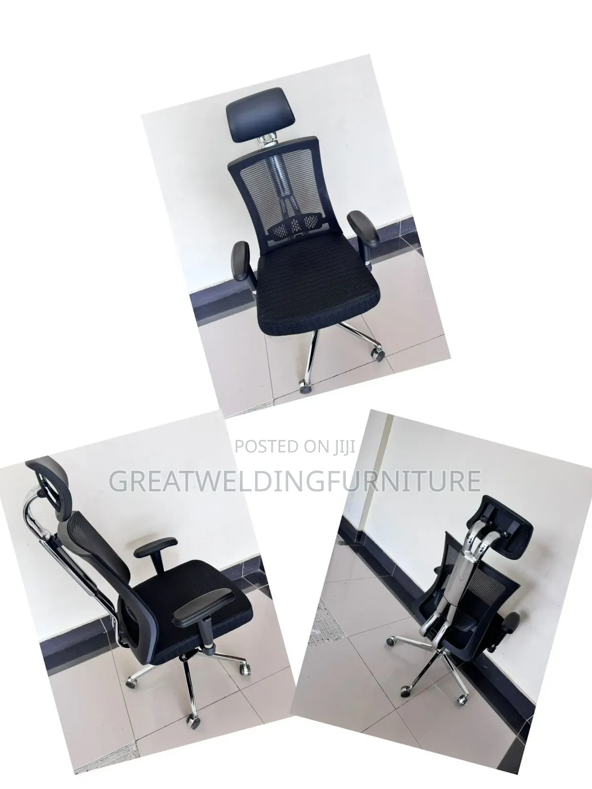Black Ergonomic High Backed Mesh Office Chair