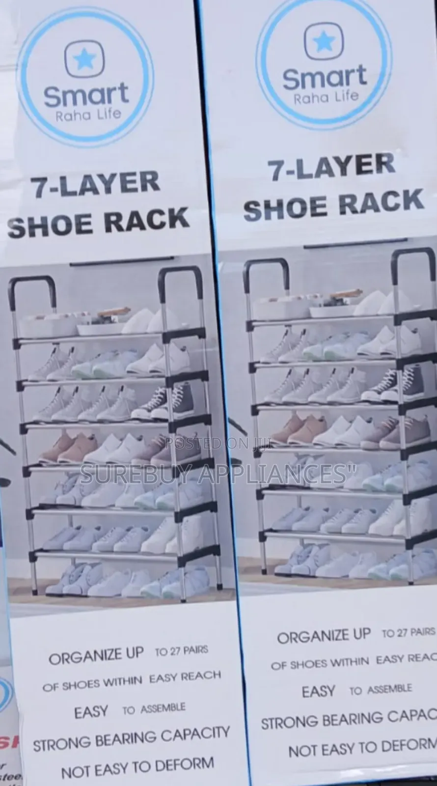 Durable Stainless Steel Free Standing Shoe Rack