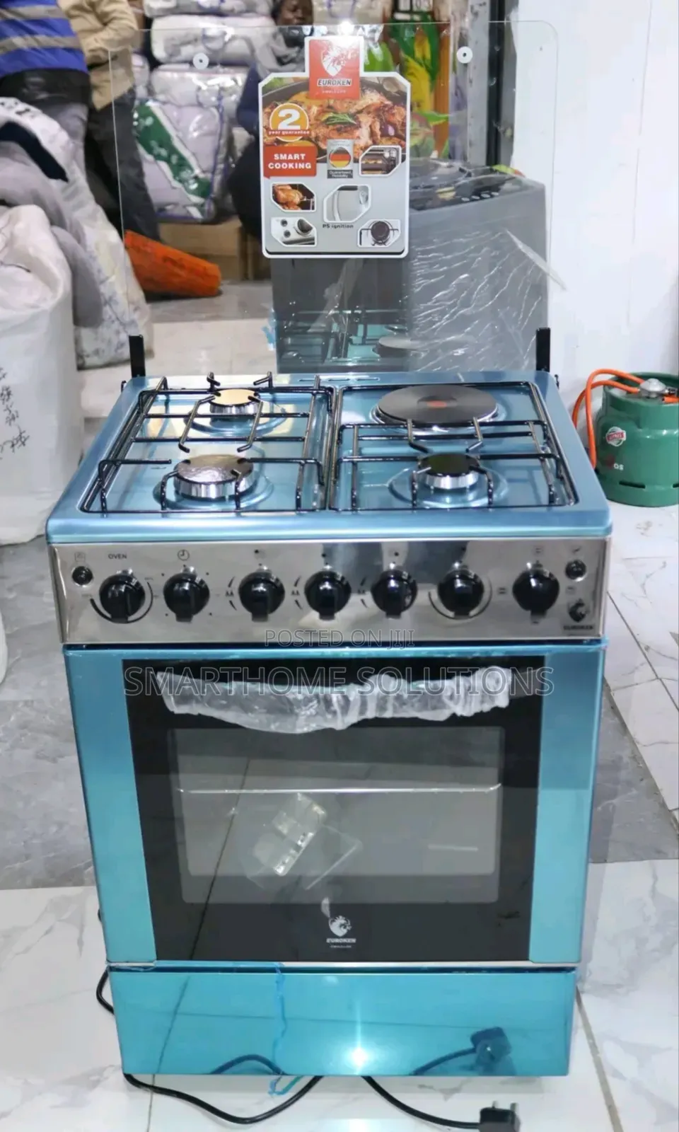 With Electric Oven 60by65 Euroken Cooker