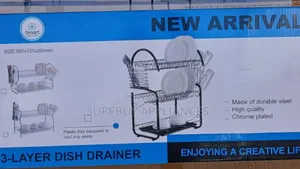 3-Tier Stainless Steel Dish Rack