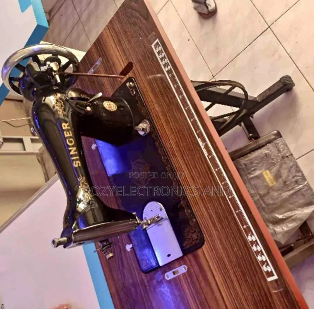 Commercial Singer Sewing Machine and Imported Table