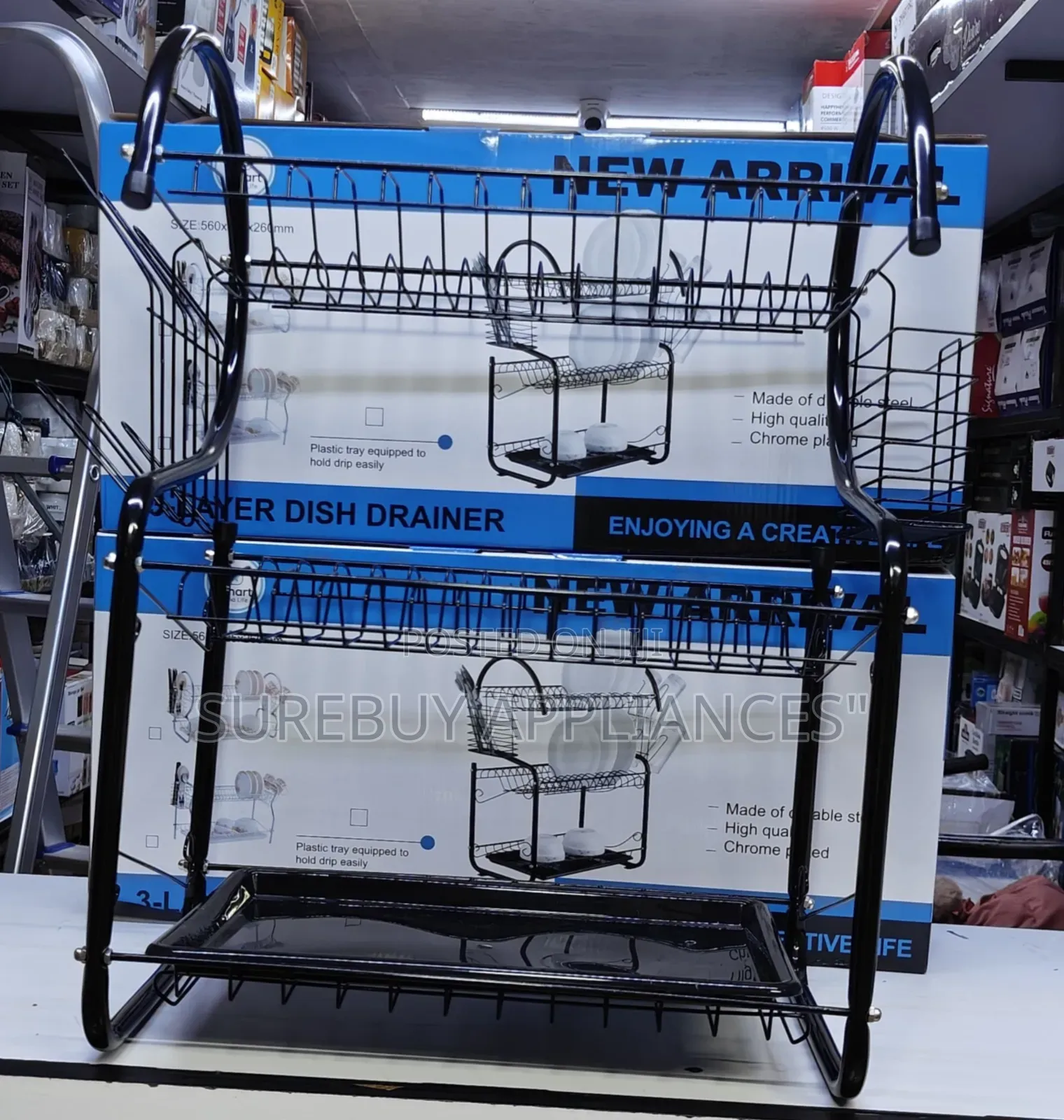 Tier Stainless Dishrack for Kitchen Countertop