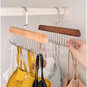 3600 Rotation Wooden Hangers With Hooks*