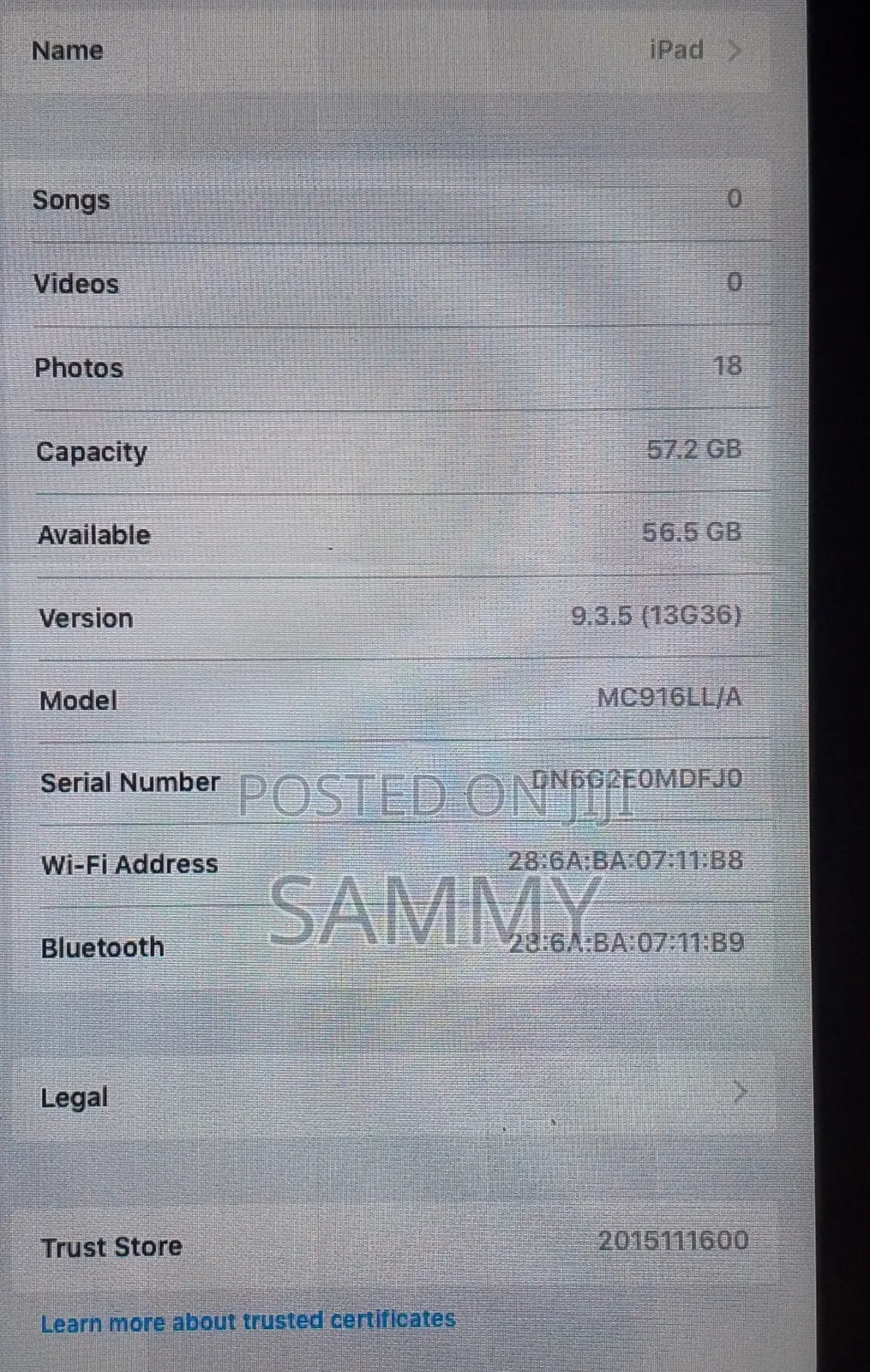 Apple iPad Air 2 64 GB Silver