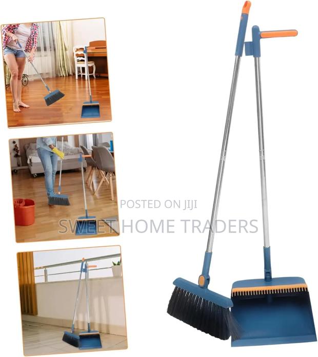 *2 in 1 Foldable Broom Dustpan Set*