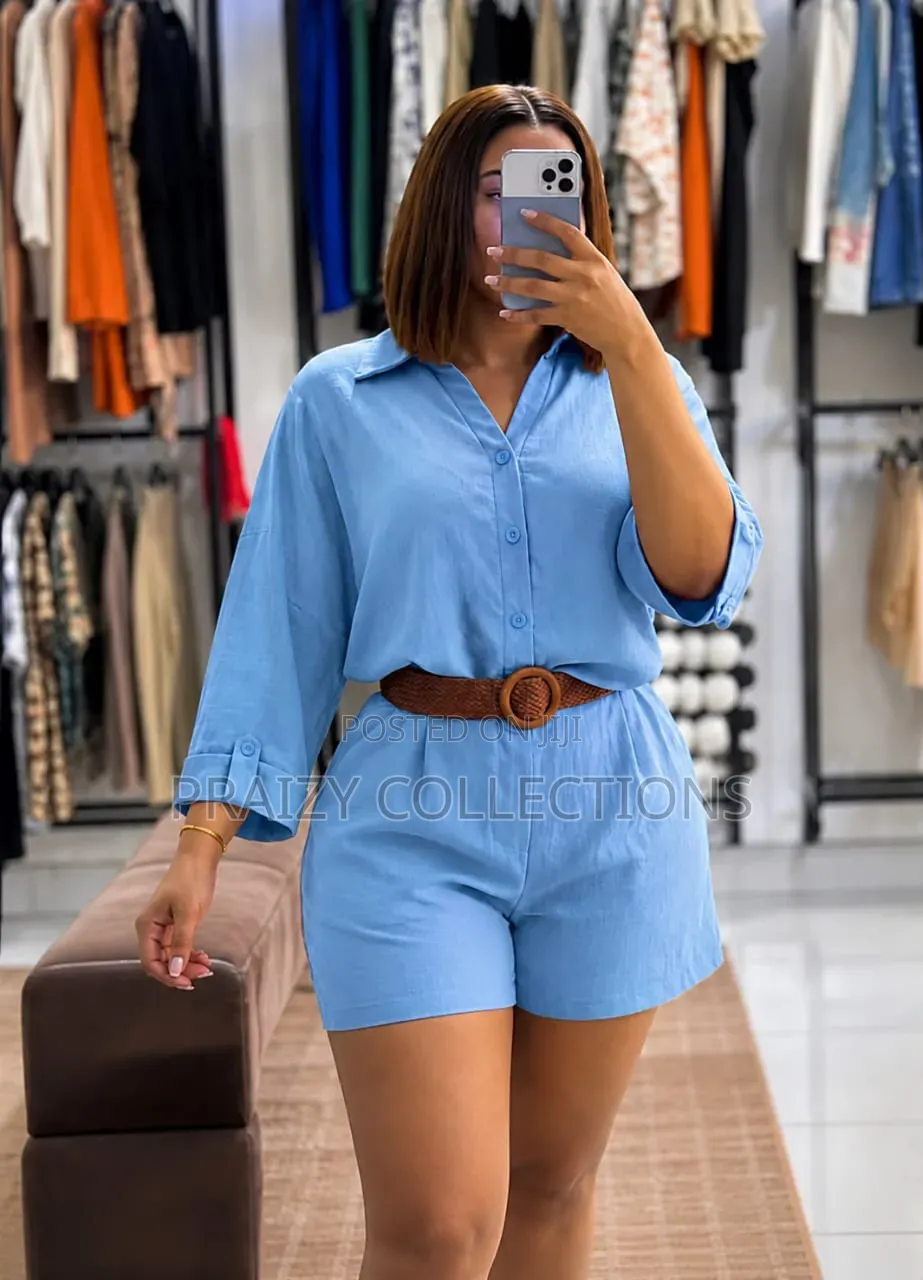 2pc Linen Short Set
