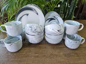 Marble Ceramic Dinner Set 24pcs