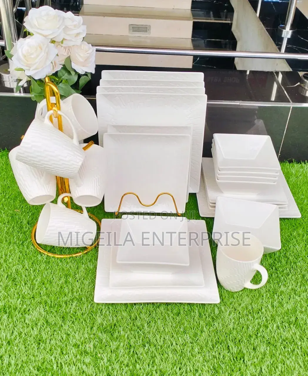 Square Dinner Set 24pcs