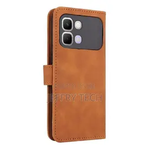 Caseme Flip Cover for Infinix Note Edge Leather Case Brown