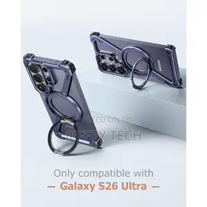 Samsung Galaxy S26 Ultra Metal Bumper Cover, T Shape With 360° Rotatab