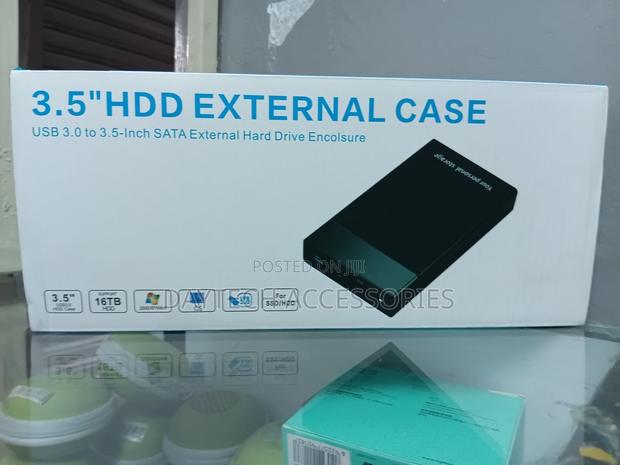 3.5" Sata Usb 3.0 External Hard Drive Enclosure Computer HDD Case. - thumbnail 2