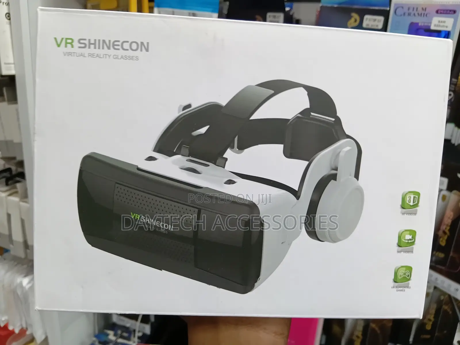 Vr Shinecon Virtual Reality Headsets for Mobile Phone With Headphones.