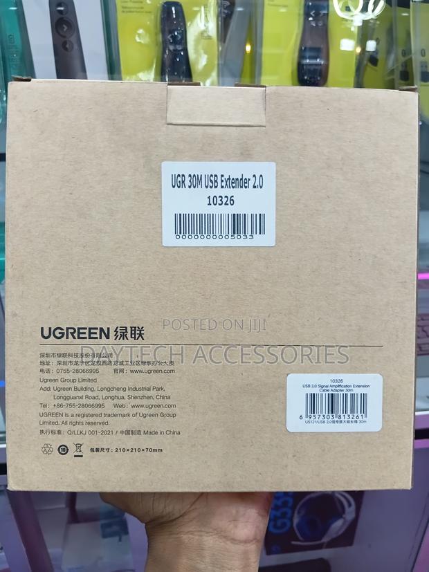 Ugreen Usb 2.0 Active Extension Cable With Chipset 30m Black - thumbnail 6