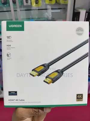 This Is Ugreen 3m Hdmi Cable in Black With Gold-Plated Connectors.