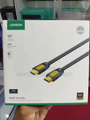This Is Ugreen 3m Hdmi Cable in Black With Gold-Plated Connectors.