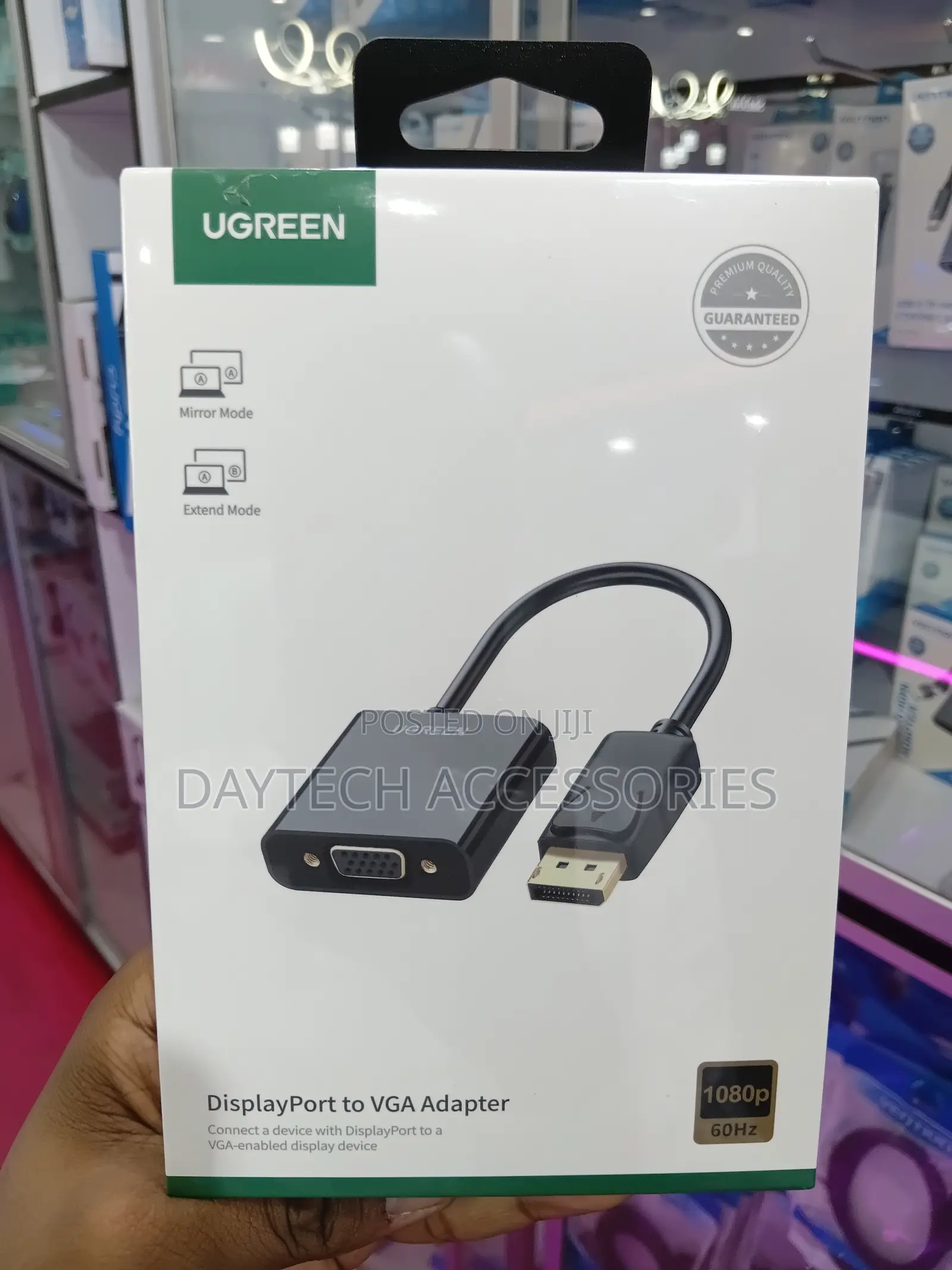 This Is a Ugreen Displayport to Vga Adapter (Model Dp109) - Black