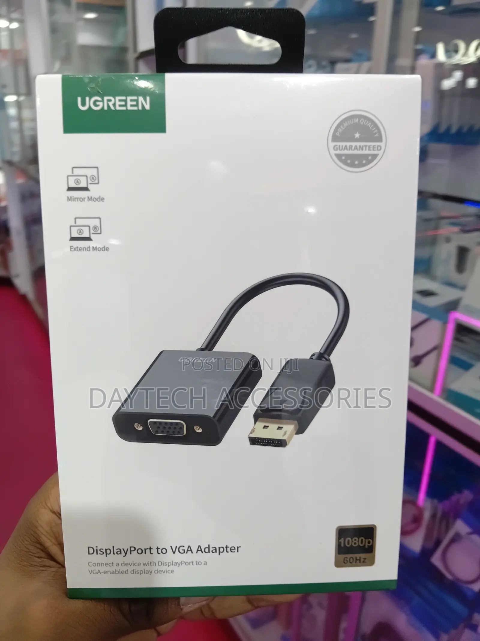 This Is a Ugreen Displayport to Vga Adapter (Model Dp109) - Black