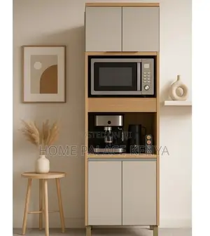 Kitchen Cabinet: Sideboard Cabinet With Microwave Oven Storage