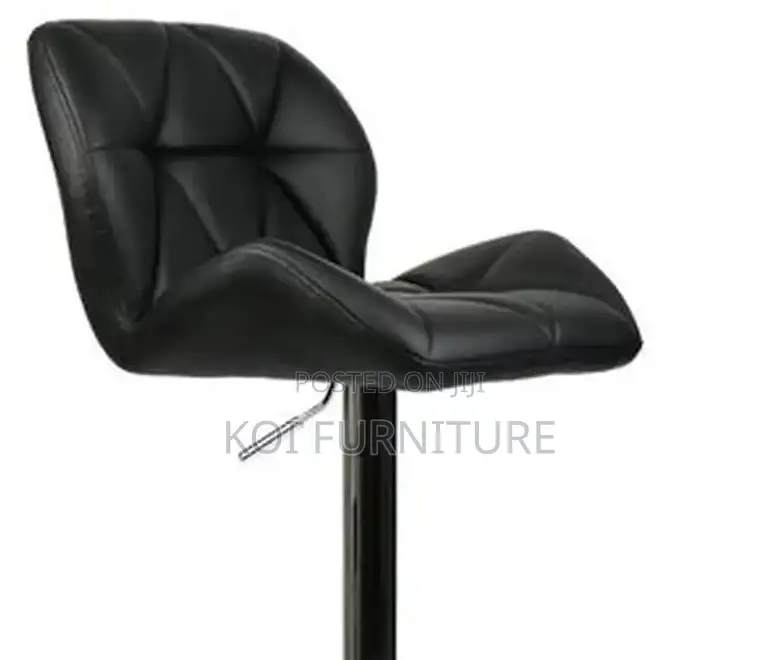 Barstools; Leather Swivel Adjustable Ergonomic Barstool