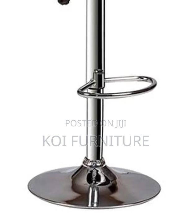 Barstools; Leather Swivel Adjustable Ergonomic Barstool - thumbnail 5