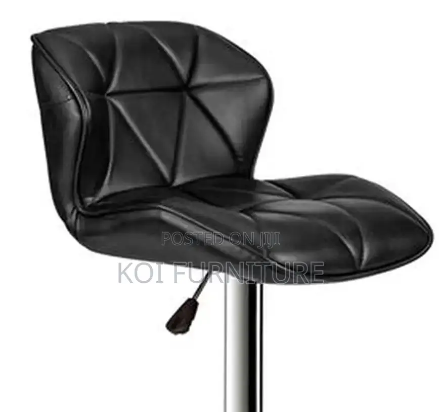 Barstools; Leather Swivel Adjustable Ergonomic Barstool