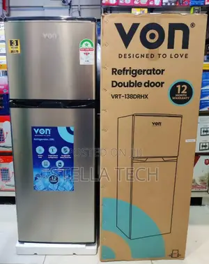 Von 166 Litres Double Door Refrigerator