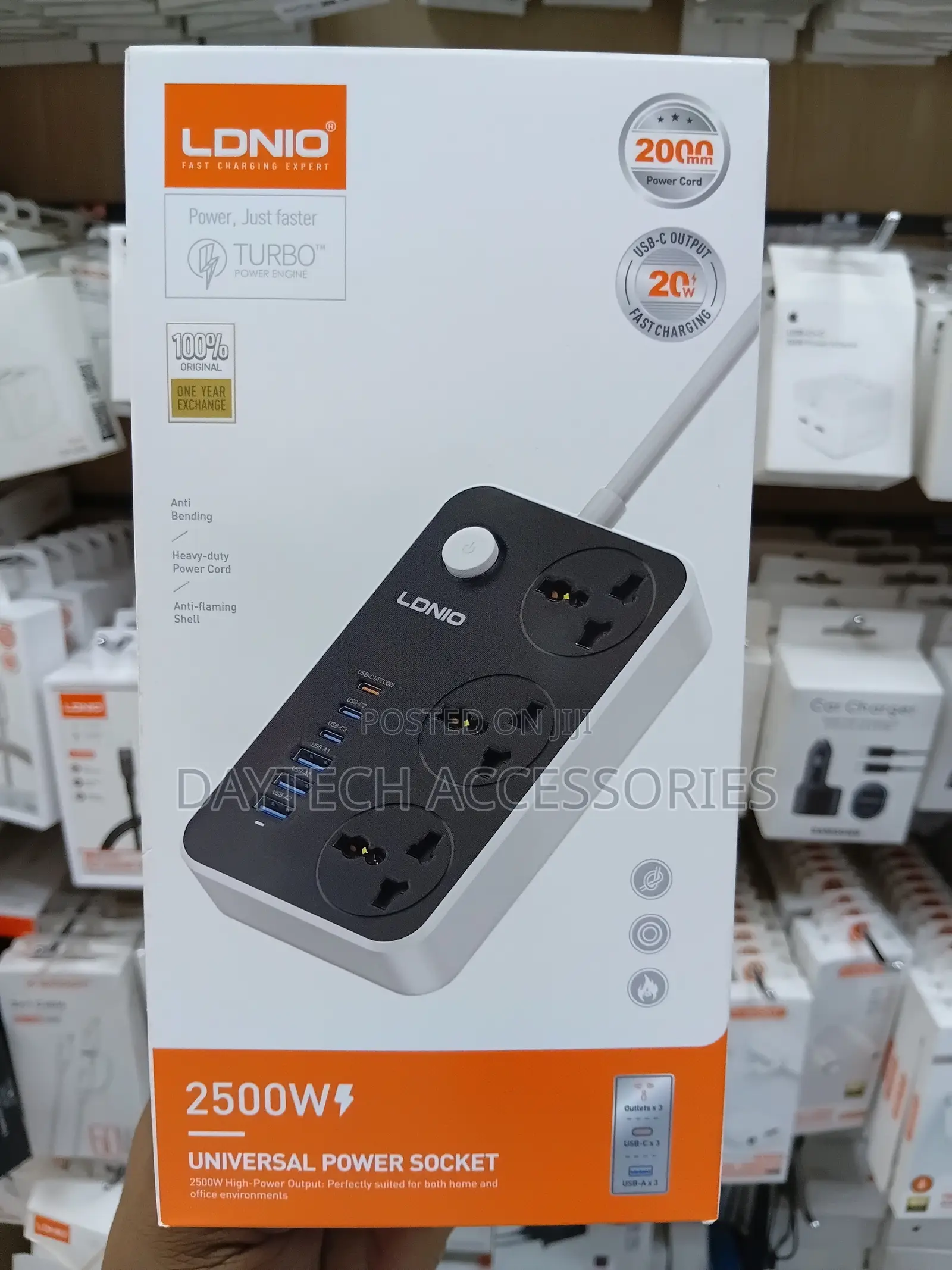 Ldnio Sc3604c Pd20w (3c+3u) 3port Power Strip (New Varient)