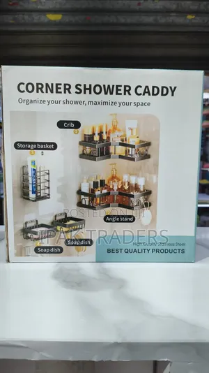 *Multipurpose 5pcs Set Triangular Shower Caddy Shelf/ Wall Organizer