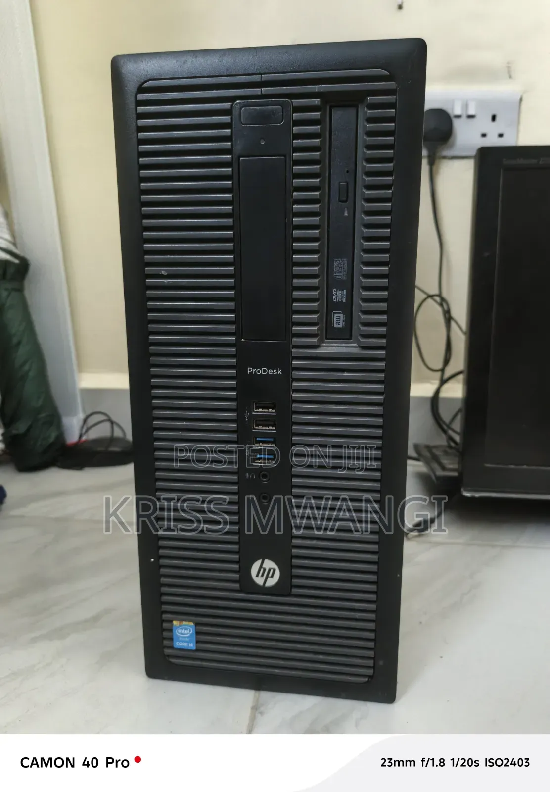 Cpu, Hard Disk, Monitor and Kenwood Woofer