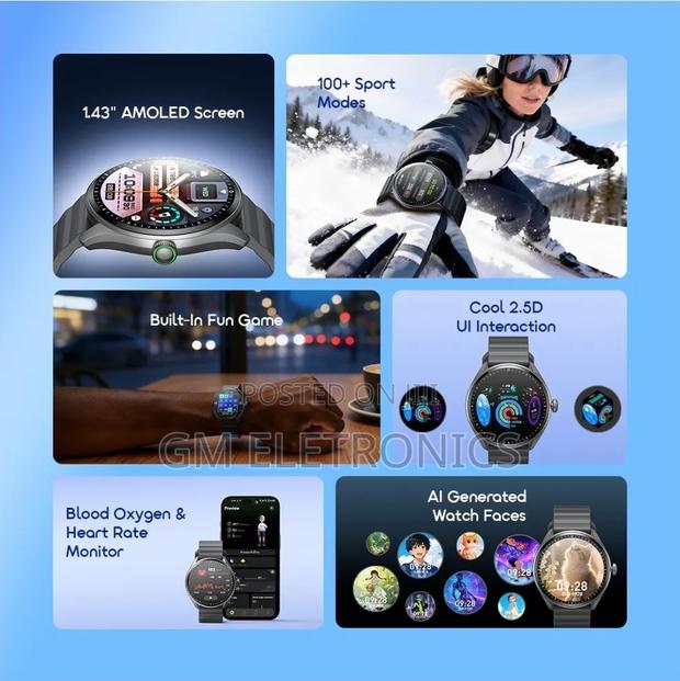 Watch Nova 2r Lite - Osw-824 Smart Watch,
Display Screen: 1.43" Amoled - thumbnail 2