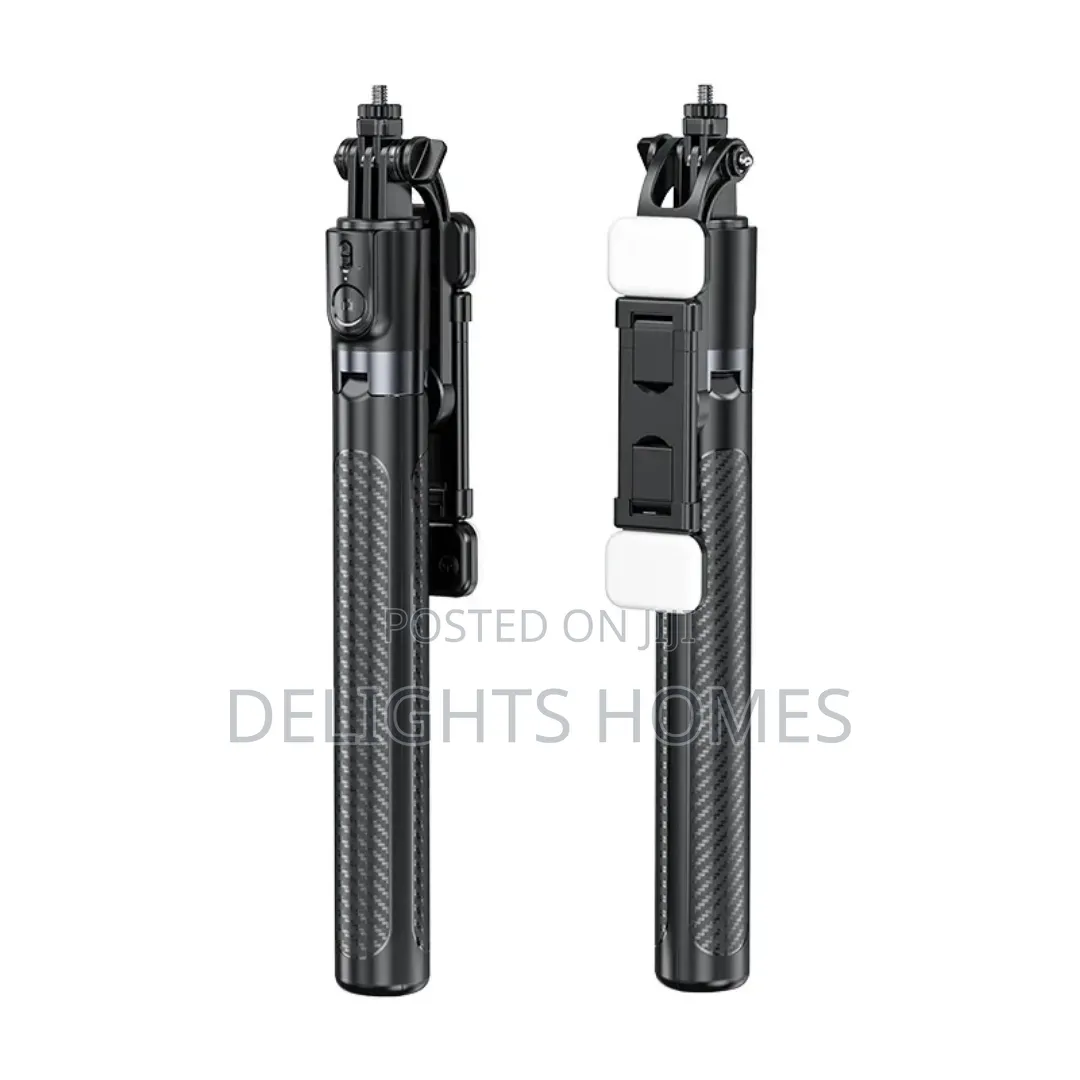 C12 Ai Tracking Selfie Stick and Tripod With Lights_dav