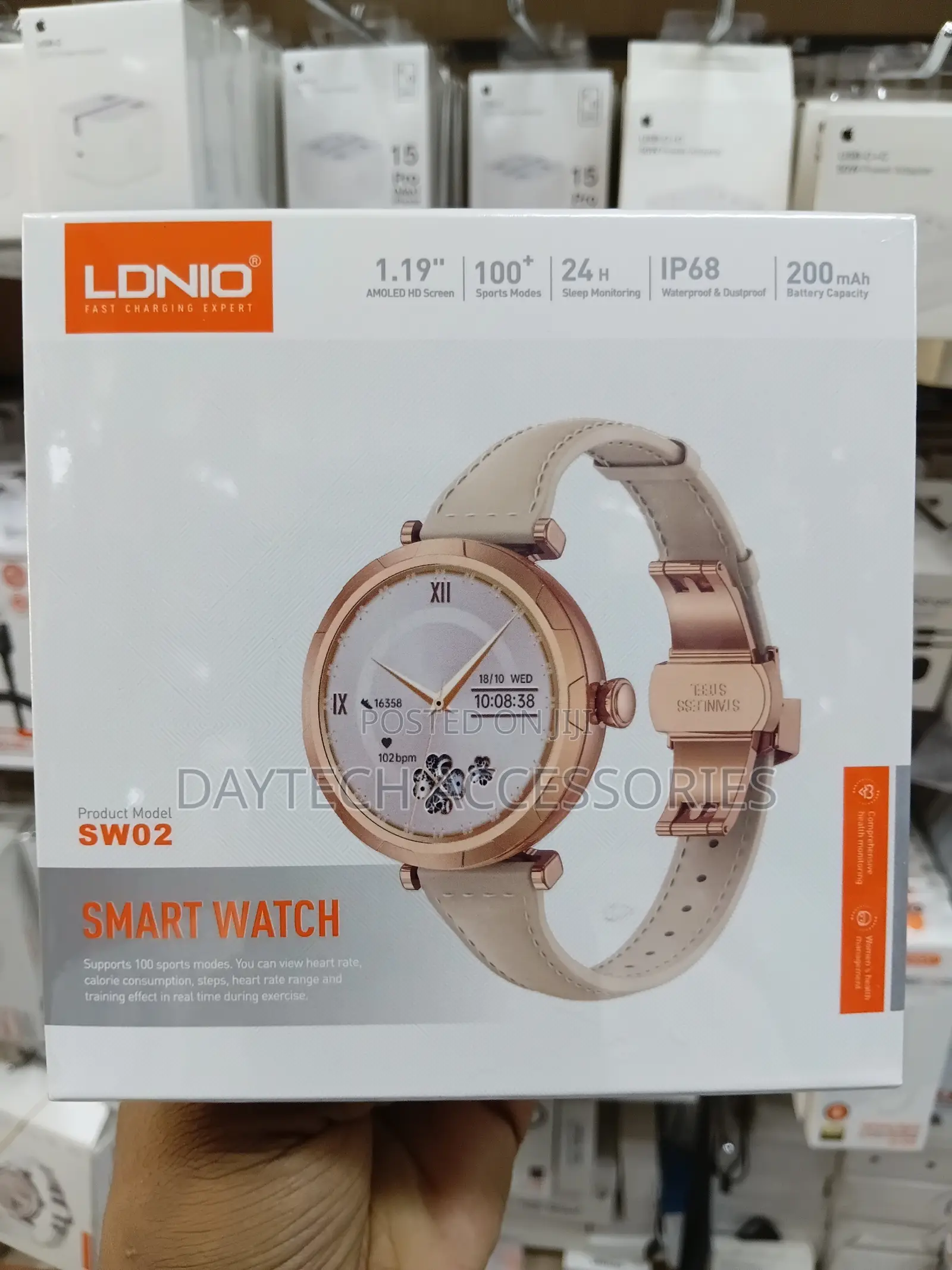 The Ldnio Sw02 Ladies Smart Watch With 1.19" Amoled Hd Display