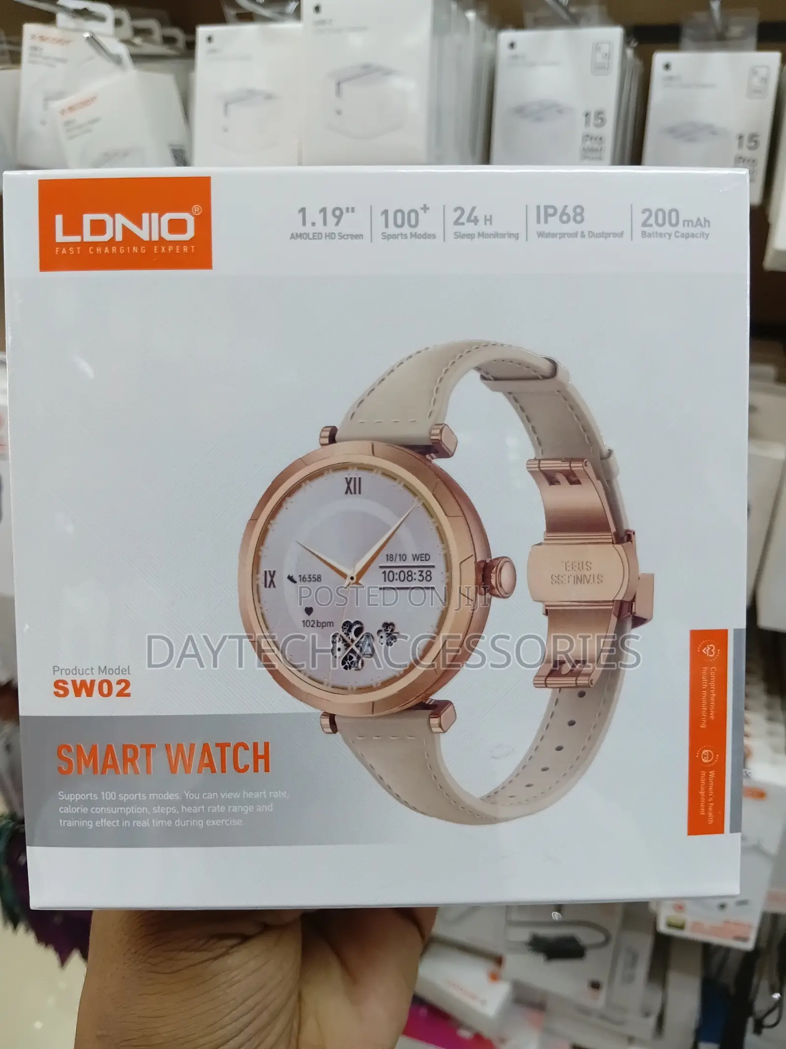 The Ldnio Sw02 Ladies Smart Watch With 1.19" Amoled Hd Display