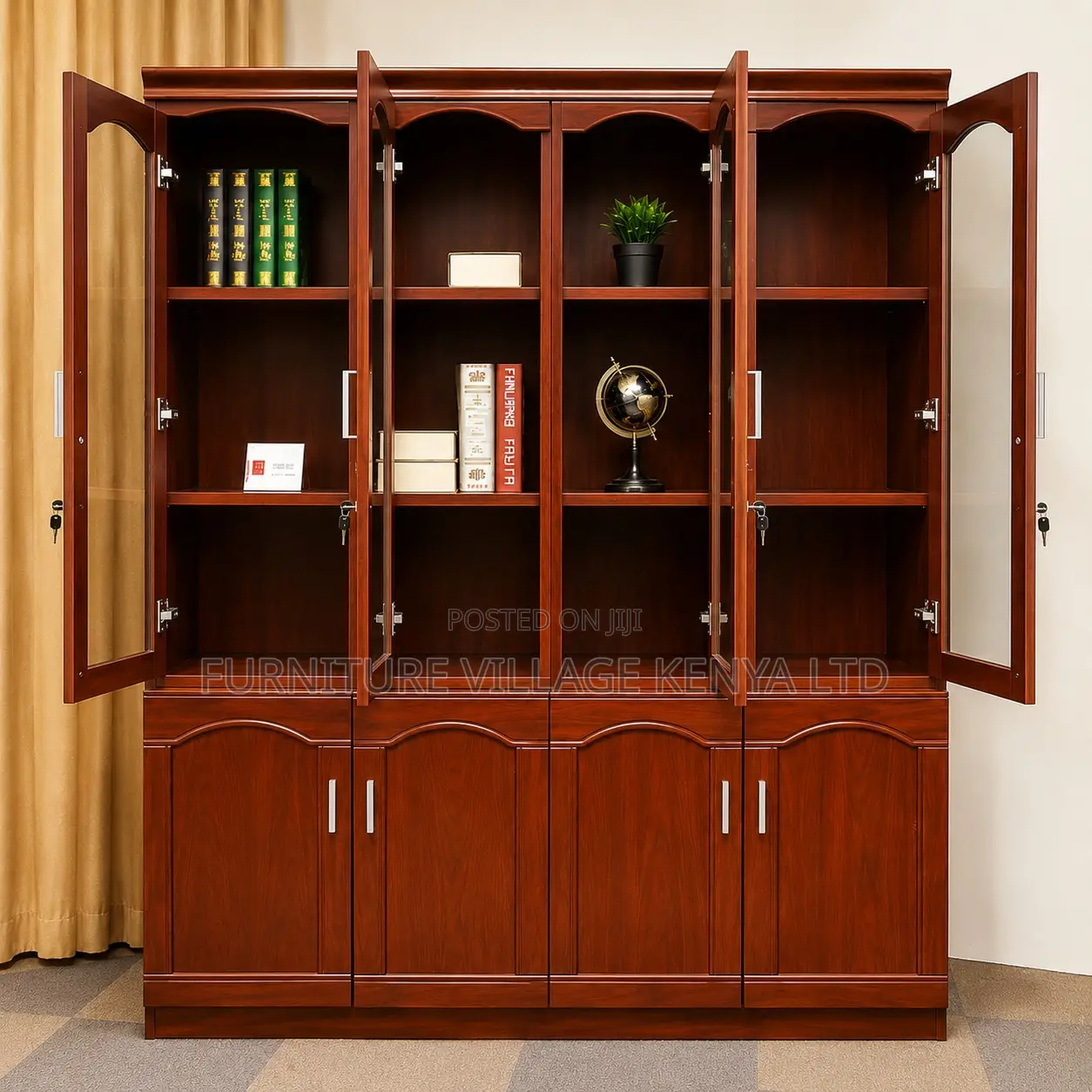 Mahogany Executive Office Cabinet.