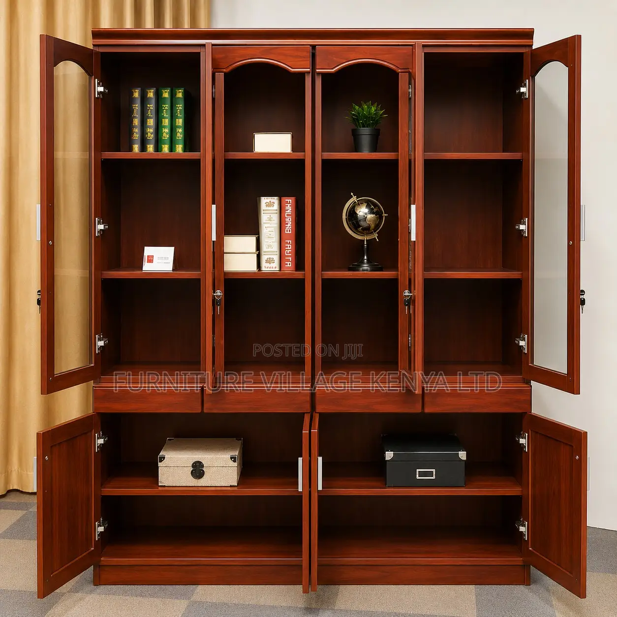 Mahogany Executive Office Cabinet.