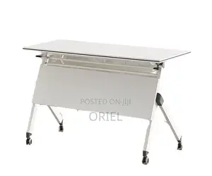 Office Table : 120cm Foldable Portable Training Table