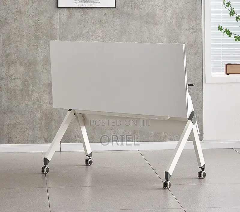 Office Table : 120cm Foldable Portable Training Table