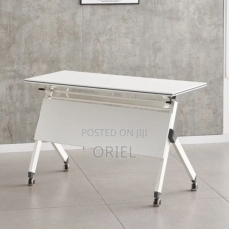 Office Table : 120cm Foldable Portable Training Table
