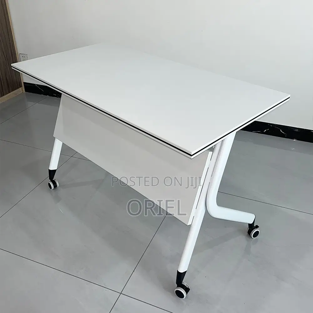 Office Table : 120cm Foldable Portable Training Table