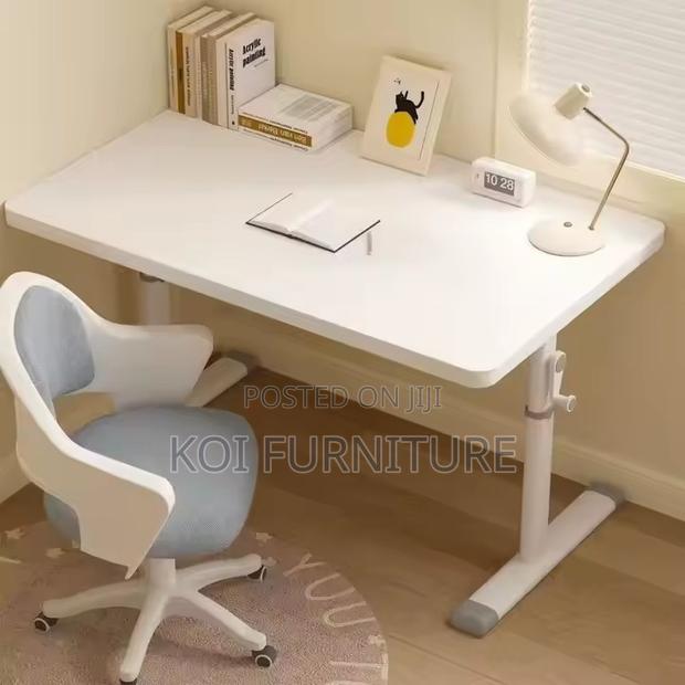 Office Desk; Manual Adjustable Height Home Office Desk - thumbnail 4